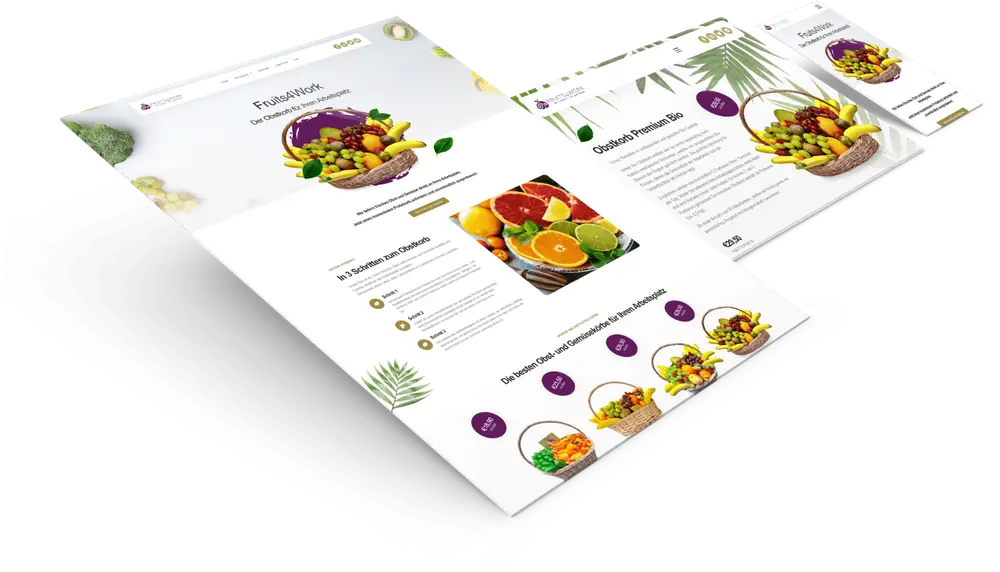 Website-Mockup einer von Webdesign Kärnten gestalteten Seite
