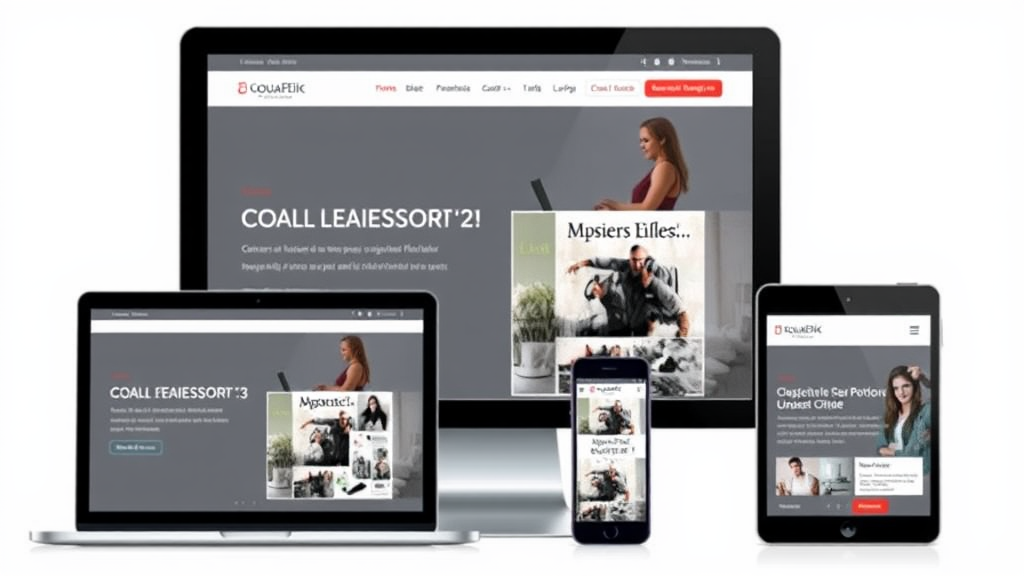 Moderne Website mit ansprechendem Design, konsistentem Branding, klarer Navigation und responsiver Darstellung auf verschiedenen Geräten.