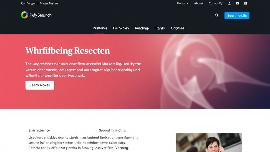 Screenshot einer ansprechend gestalteten Homepage mit klarer Navigation, Logo, wichtigen Informationen und Links zu den Unterseiten der Website.